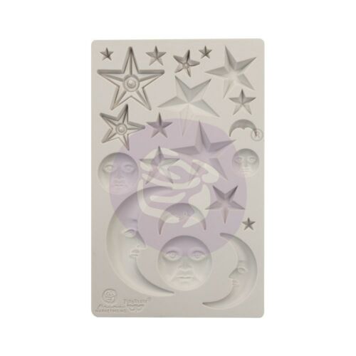 Prima Finnabair 5'' x 8'' Silicone Mould - Stars and Moons